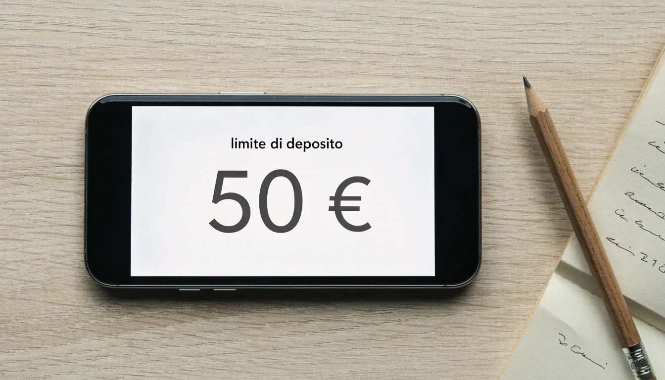 Un foglio di concessione in carta con un timbro rosso, appoggiato su una scrivania di legno accanto a una penna